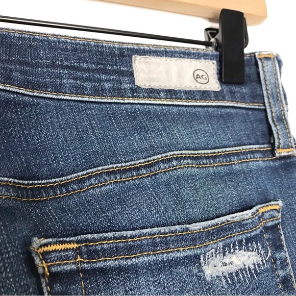 AG ADRIANO GOLDSCHMIED The Farrah Skinny Distressed Jeans 28R - Picture 6 of 11